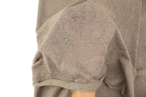 Heather Olive Brown Hacci Sweater Knit Fabric 1 yard OSK01054A